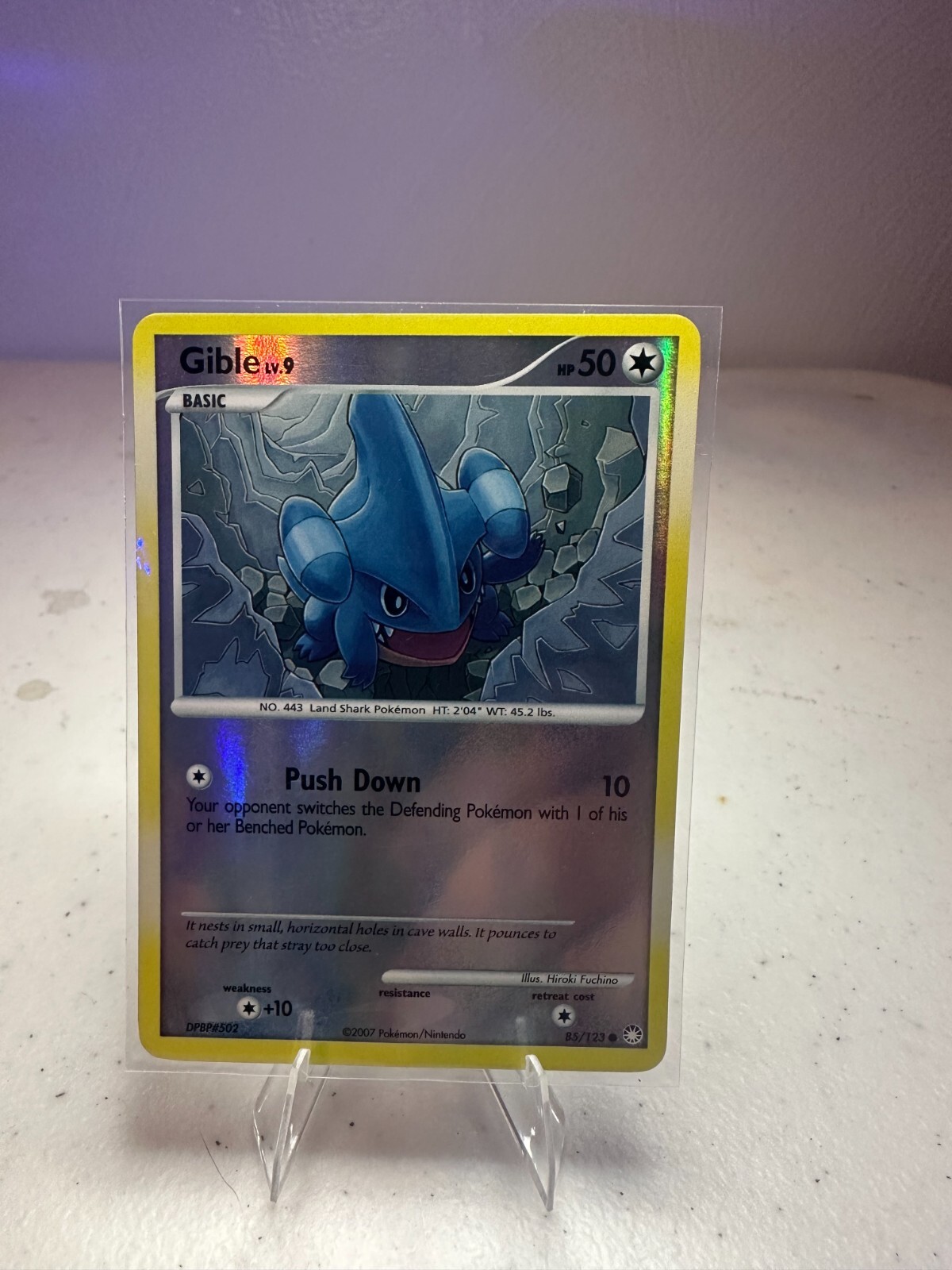 Gible 85/123 Mysterious Treasures Reverse Holo