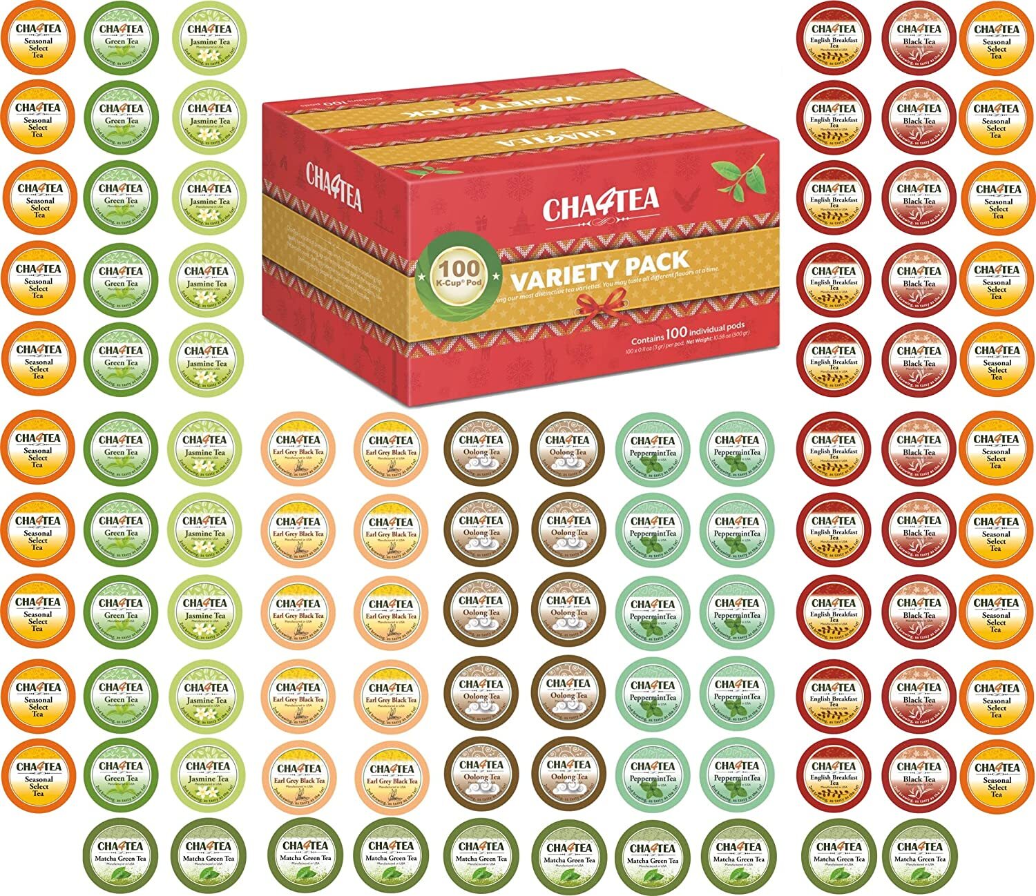 Variety Pack K Cups Pods Capsules Keurig Lot Black Green Her