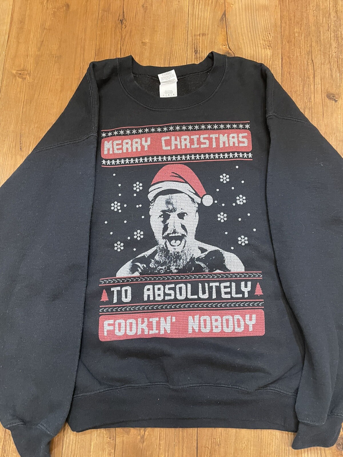 Conor Mcgregor UGLY CHRISTMAS SWEATER! MMA UFC Funny Holiday Sweatshirt Sz  L | eBay