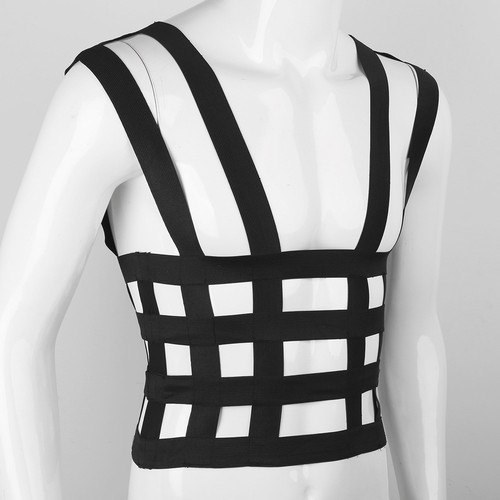 Adjustable Women Corset PU Leather Body Chest Harness Waist Strap Belt cosplay - Bild 51 von 97