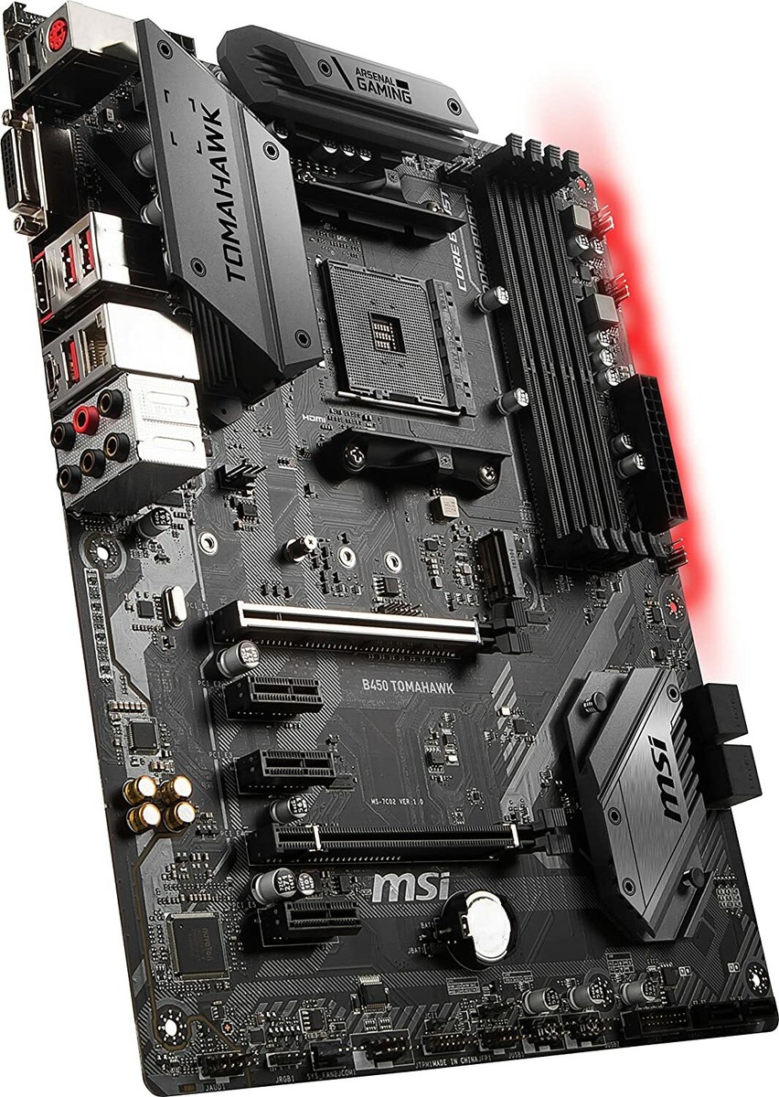 FOR MSI B450 TOMAHAWK Gaming Motherboard AM4 Supports 3600 3950X