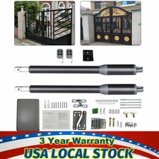 Automatic Arm Dual Swing Gate Opener Heavy Duty Kit Electric Remote Control Set