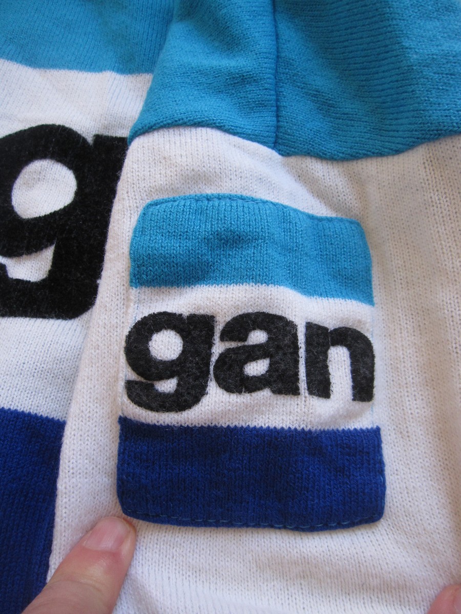 Maillot Cycliste vintage Gan Assurances Tricots du Rochet 70'S jersey