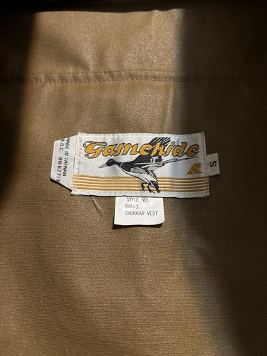 Gamehide Chukkar Hunting Vest Size S - Picture 2 of 9