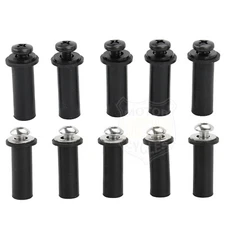 Windscreen Well Nut Screws Kit Black Motorcycle Parts Fit For Harley Road Glide 