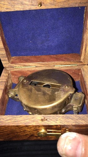 Soldiers Military Thumb Compass Vintage Brass WW2 1940 Navigation - Foto 8