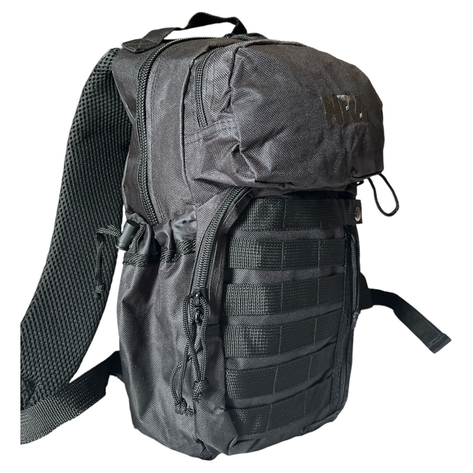 Black NRA Hunting/Tactical Bag Backpack W/ Multiple Zippered Pockets Compartment