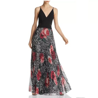 Aqua Womens 2 Black Animal Print Floral Pleated Skirt Maxi Dress NWT CZ73 | eBay Aqua Womens 2 Black Animal Print Floral Pleated Skirt Maxi Dress NWT CZ73 | eBay