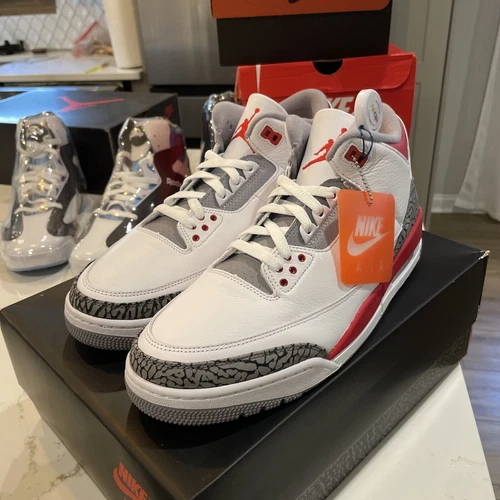 Nike Air Jordan 3 Retro Fire Red (2022) Men’s Size US 12 Casual Sneakers New✅