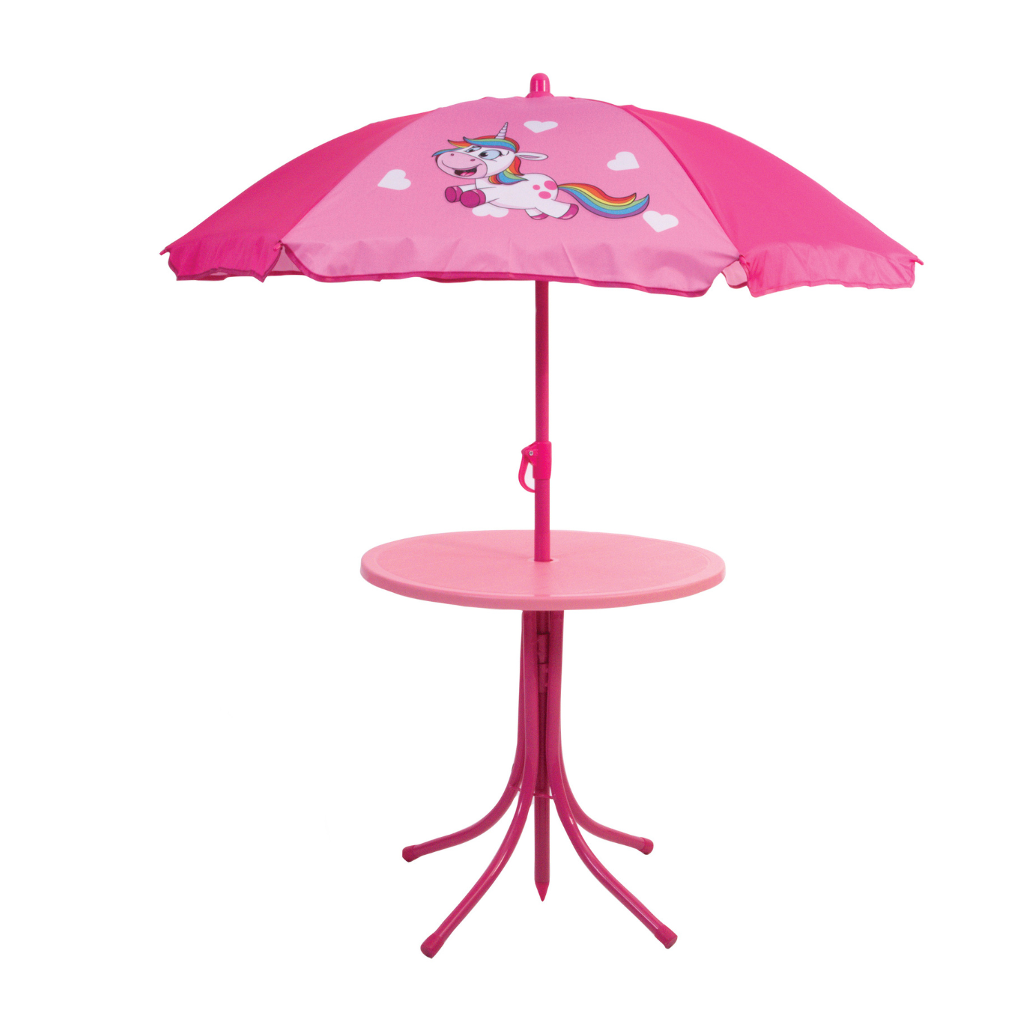 Children's Garden Table Chair Set Unicorn Quest Leisure Kids Furniture