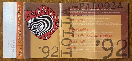 LOLLAPALOOZA '92 US ORG Promo Only CASSETTE SOUNDGARDEN Pearl Jam RHCP - Picture 3 of 6