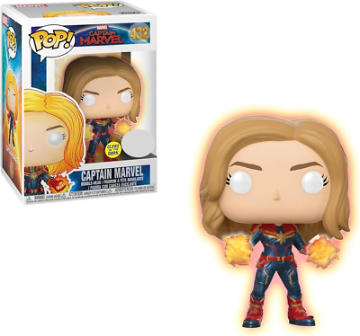 CAPTAIN MARVEL #432 FUNKO POP!-EXCLUSIVE-GITD