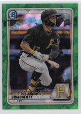 2020 Bowman Chrome Draft Sapphire Green /50 Travis Swaggerty #BD-47 5n4