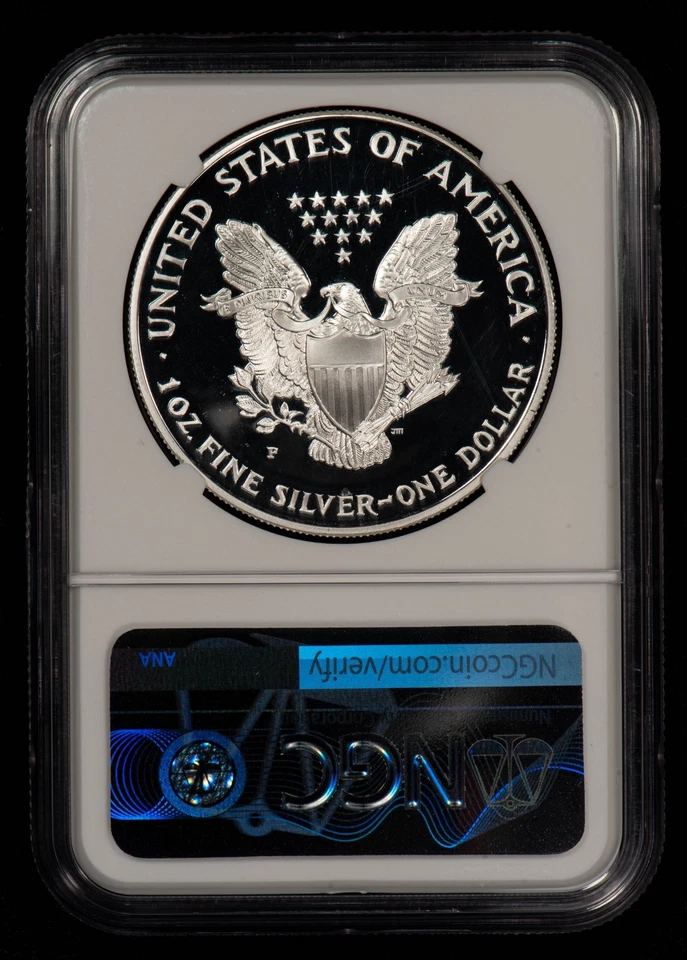 American Eagle 1998-P 1 oz plata prueba - PQ sin punto - NGC PF 70 UC - E3521 Foto 2 de 4