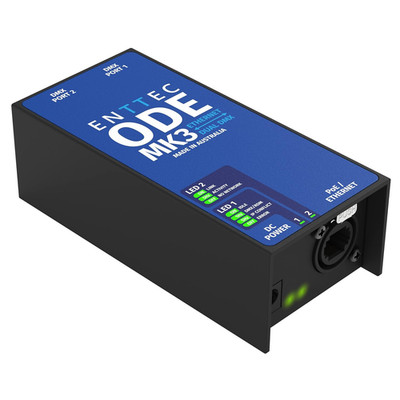 ODE Mk3 70407 POE 2 Universe Dual DMX / RDM Ethernet Converter Interface