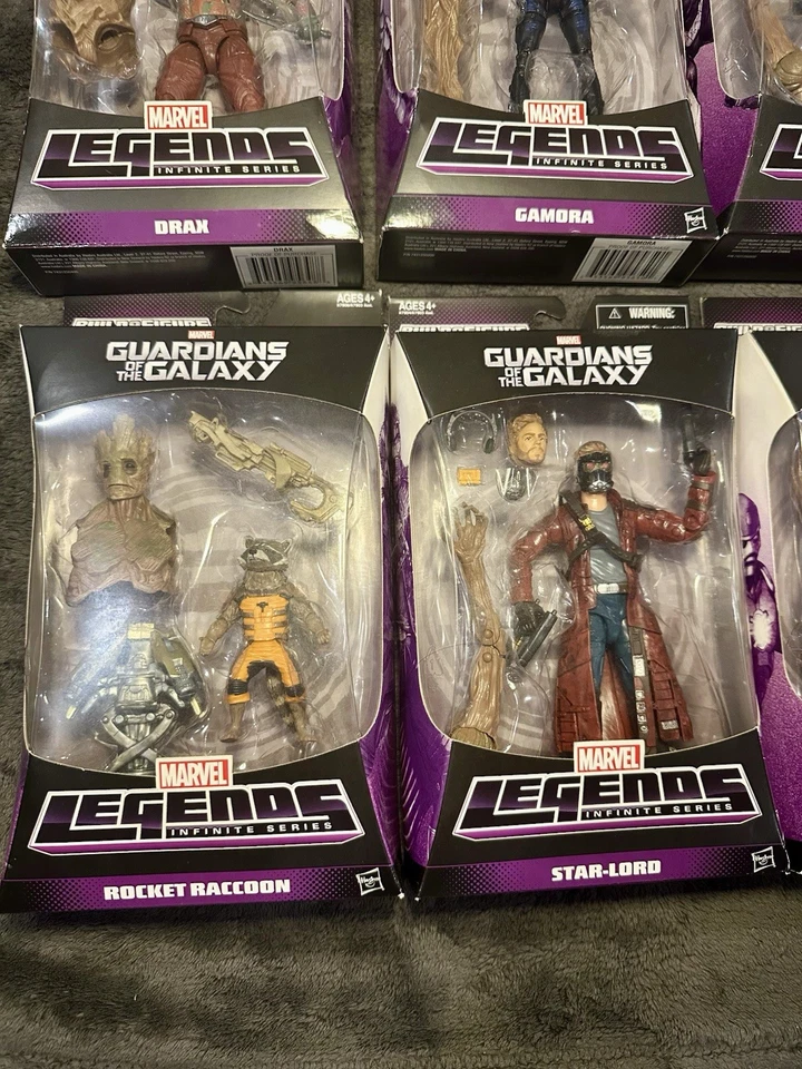 Marvel Legends Guardianes de la Galaxia Serie GROOT BAF Juego Completo! Lote de 6 Foto 2 de 4