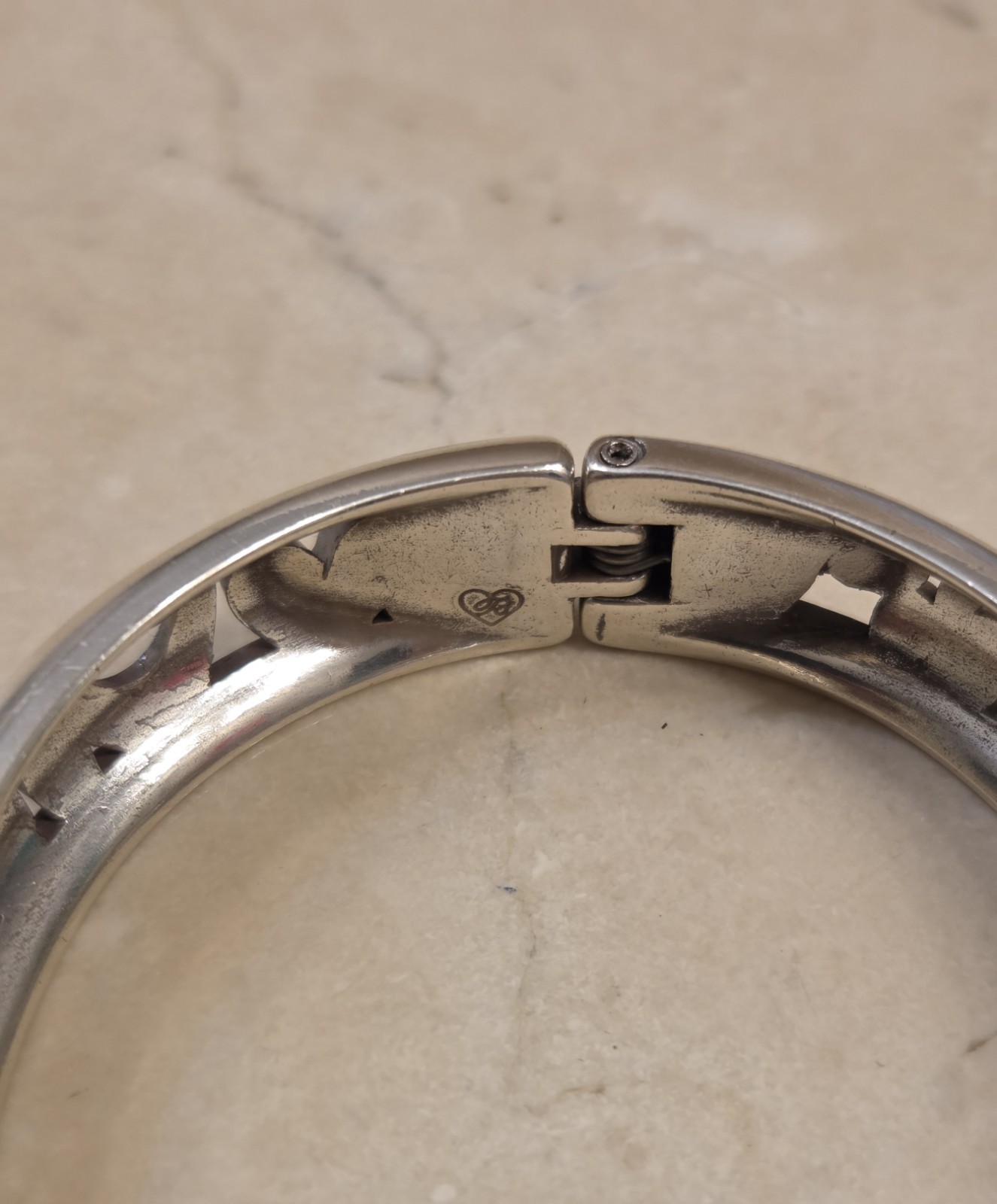 Brighton Hinged Scroll Works Bangle Bracelet 6¾ - image 4