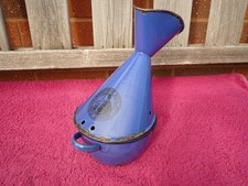 Vintage French Nicolay Inhalateur Inhaler Blue Enamel 2 Part.