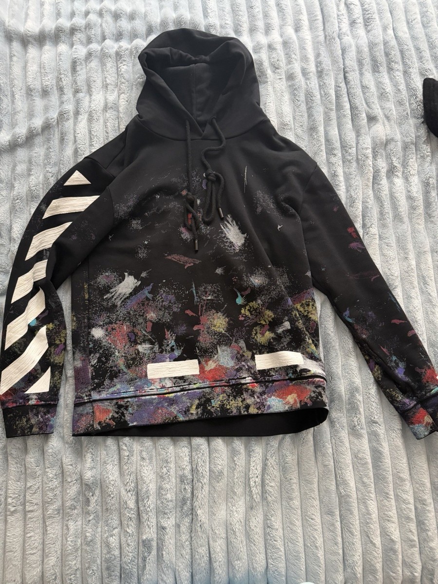 OFF-White Galaxy Brushed Hoodie - Size M - Perfect Condition | eBay