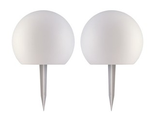 Livarno LED Solarleuchte Gartenlampe IP67 RGB Farbwechsel Spieß 2er Set B Ware