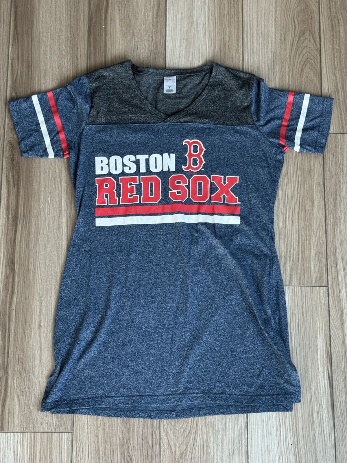Boston Red Sox Women’s Sleepwear T-Shirt MLB Genuine Merchandise Medium Blue