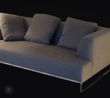 B & B Italia Solo Rückenpolster , Kissen Original Grau Cashmere Daunen