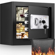 Mejasg Fireproof Safe for Home with Fireproof Money Bag and Removable Shelf 34L 