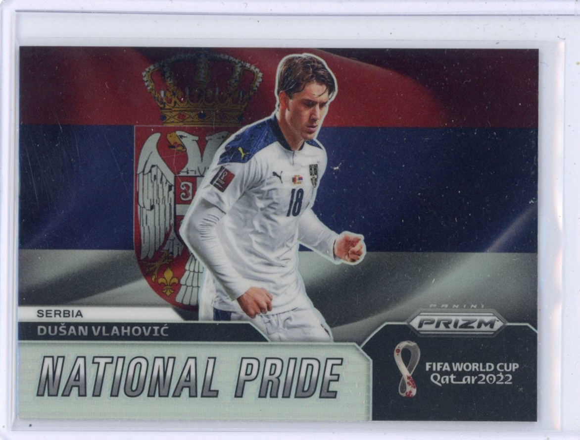 Dusan Vlahovic 2022 Prizm World Cup National Pride #24 Case Hit SSP Serbia