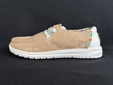 Hey Dude Wendy Boho Tan Women s Slip-On Shoes Size US 7 New