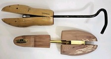 Lot Of 2 Wooden Shoe Trees Vintage Redhead Cedar Elements Cedar Size Large