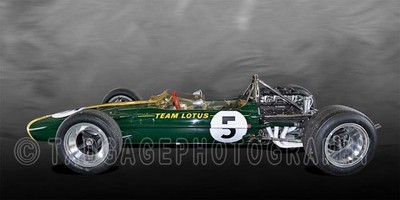 Lotus 49 Ford-Cosworth DFV F 1 Grand Prix Vintage Race Car Photo