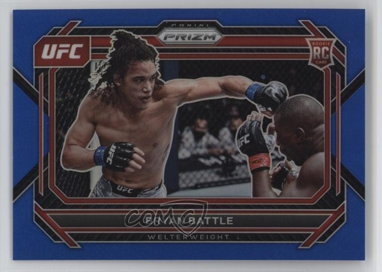 2023 Panini Prizm UFC Blue Prizm 124/175 Bryan Battle #58 Rookie RC