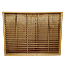 Napa Valley Box Wood Cassette Holder 100 Wall Mount Storage Display Rack
