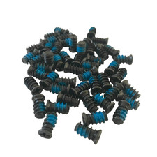 50Pcs Computer Case Fan Screws, Blue Nylon Self Locking Fan Screws, PC Fan Screw