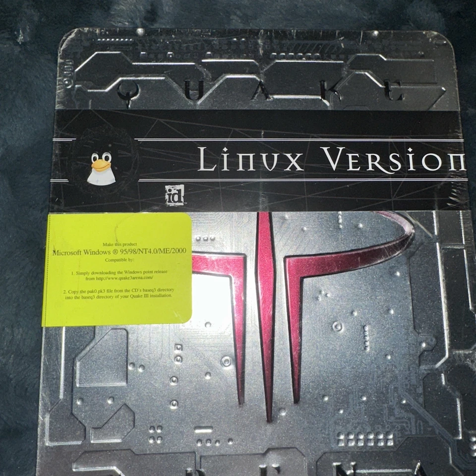 Quake III 3 Arena Linux Version (PC, 1999) Big Box Metal Tin, Brandneu Sealed - Bild 2 von 4
