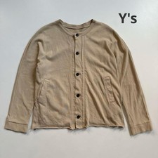USED RARE Y'S YOHJI YAMAMOTO COTTON CARDIGAN JACKET, MADE IN JAPAN GOOD