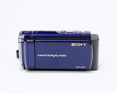Sony DCR-SX44 Standard Definition Camcorder (Blue) w/ 4GB Internal Storage