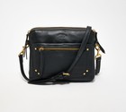 American Leather Co. Sierra Triple Entry Crossbody Black New