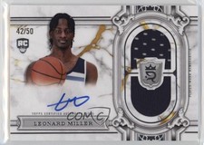 2023 Topps Royalty Regalia Relic Signatures /50 Leonard Miller #RRS-LM Auto dq2