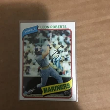 1980 Topps #507 Leon Roberts Seattle Mariners Baseball card See Photos 