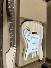 Open Box Leo Jaymz Stratocaster Style Electric Guitar DIY Project Kit