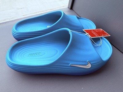 Nike ReactX Rejuven8 Slide Dusty Cactus Royal Blue EUR 41 US8 US HV4479-300 Neu