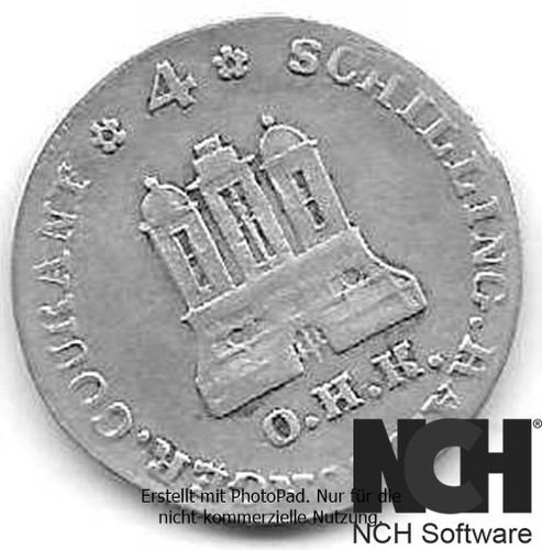 4 Schilling Hansestadt Hamburg 1797