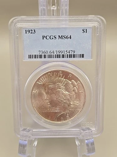 1923 Peace Silver Dollar $1 - PCGS MS64