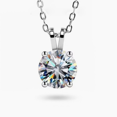 #ad 3.30 Ct White Diamond Pendant 925 Silver Black Friday Special Gift Jewelry $125.99