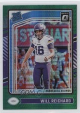 2024 Panini Donruss Optic Rated Rookie Green Hyper Prizm Will Reichard #297 1oa8