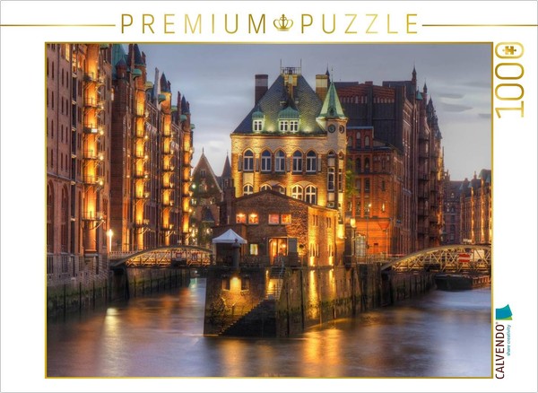 Calvendo Puzzle Hamburg - Speicherstadt | 1000 Pieces, Finished Size 25.2 × 18.9-image