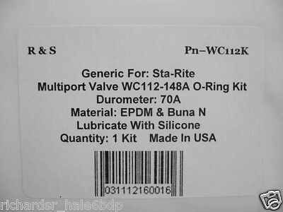 Sta-Rite Multi-port Valve WC112-148A O-Ring Kit /R&S WC112K / EPDM & Buna N Mat - Picture 2 of 2