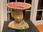 Shawnee USA Pottery 1950s Ceramic Hawaiian/Polynesian Lady Head Vase #896 Excelt