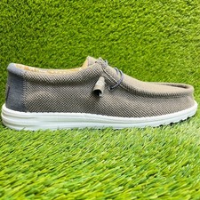 Hey Dude Wally Paisley Mens Size 13 Chocolate White Casual Walking Slip-On Shoes